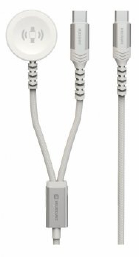 Lādētājs Swissten 2in1 Apple Watch + Type-C 1.2m (22065504)
