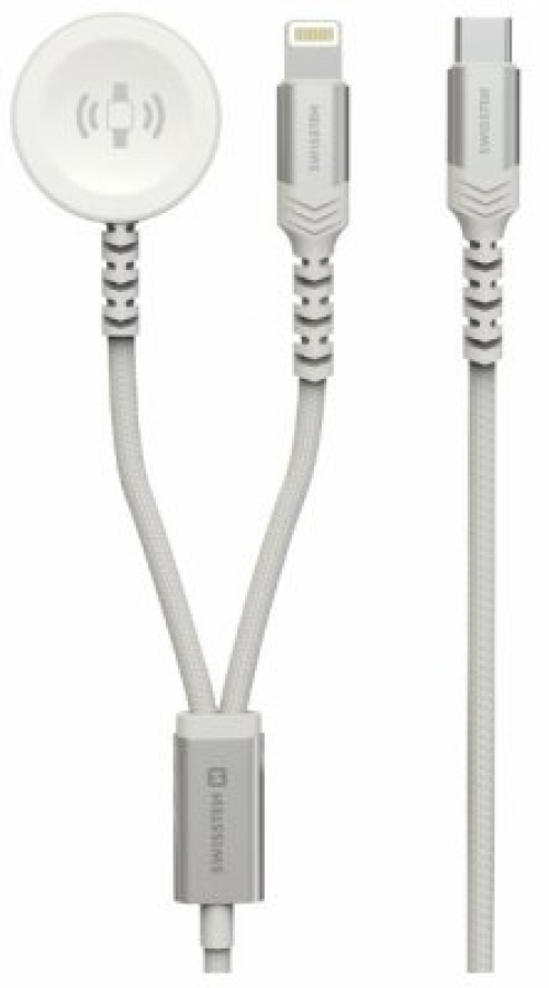 Lādētājs Swissten 2in1 Apple Watch + Lightning 1.2m (22065503)