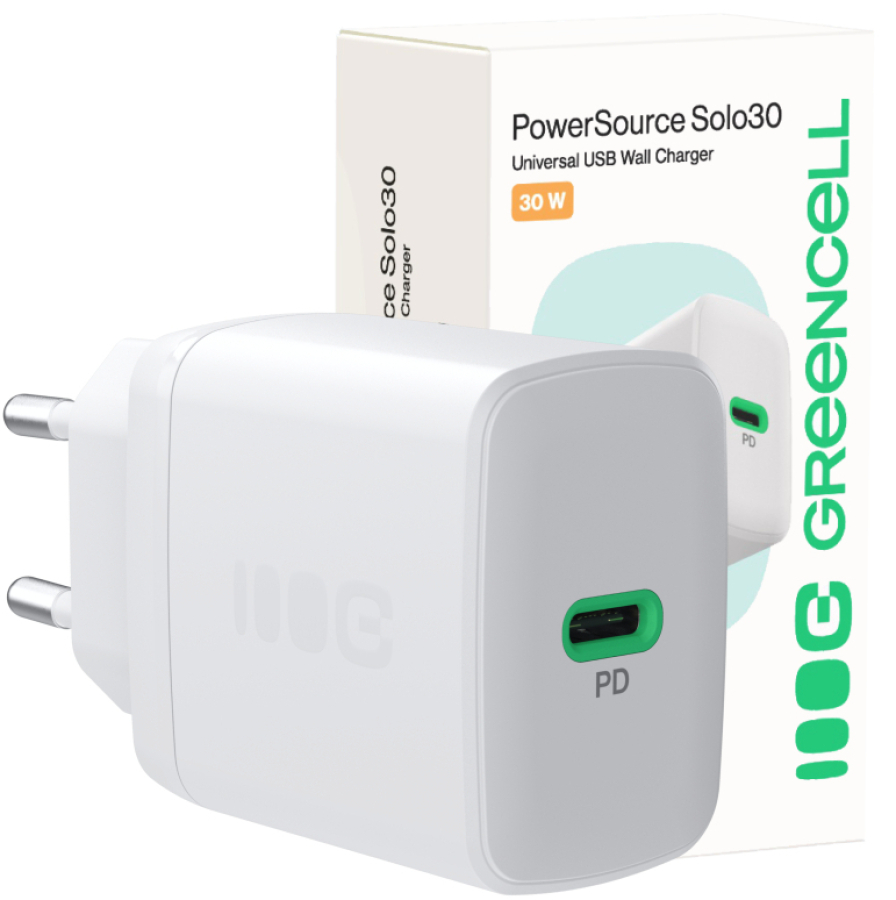 Charger Greenll Powersource Solo30 30W White (CHARB-GC-30C-W)