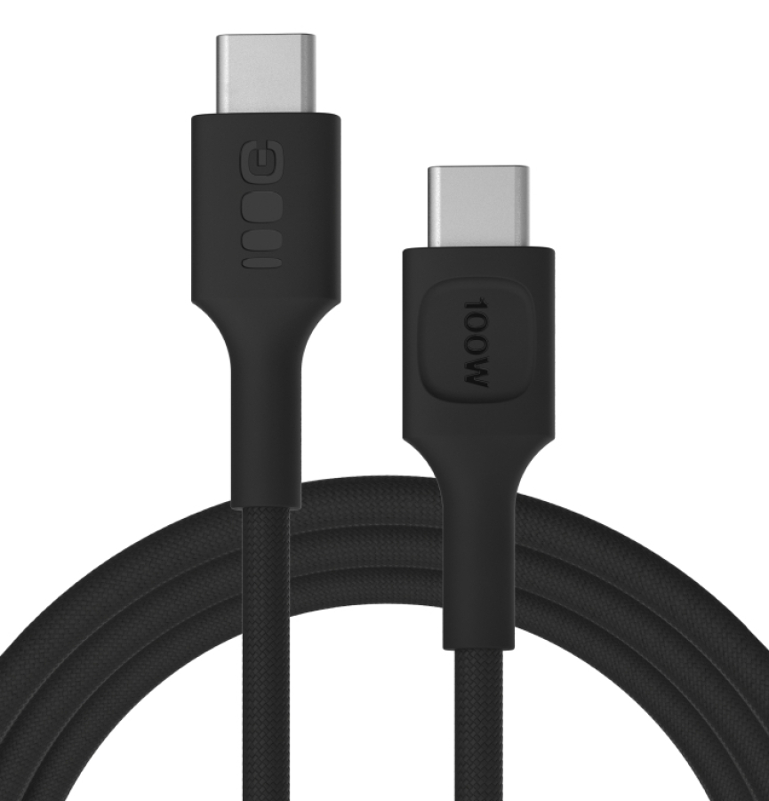 Kabelis Green Cell PowerStream USB Type-C Male - USB Type-C Male 100W Black 1.2m (KABGC100PS120PB)