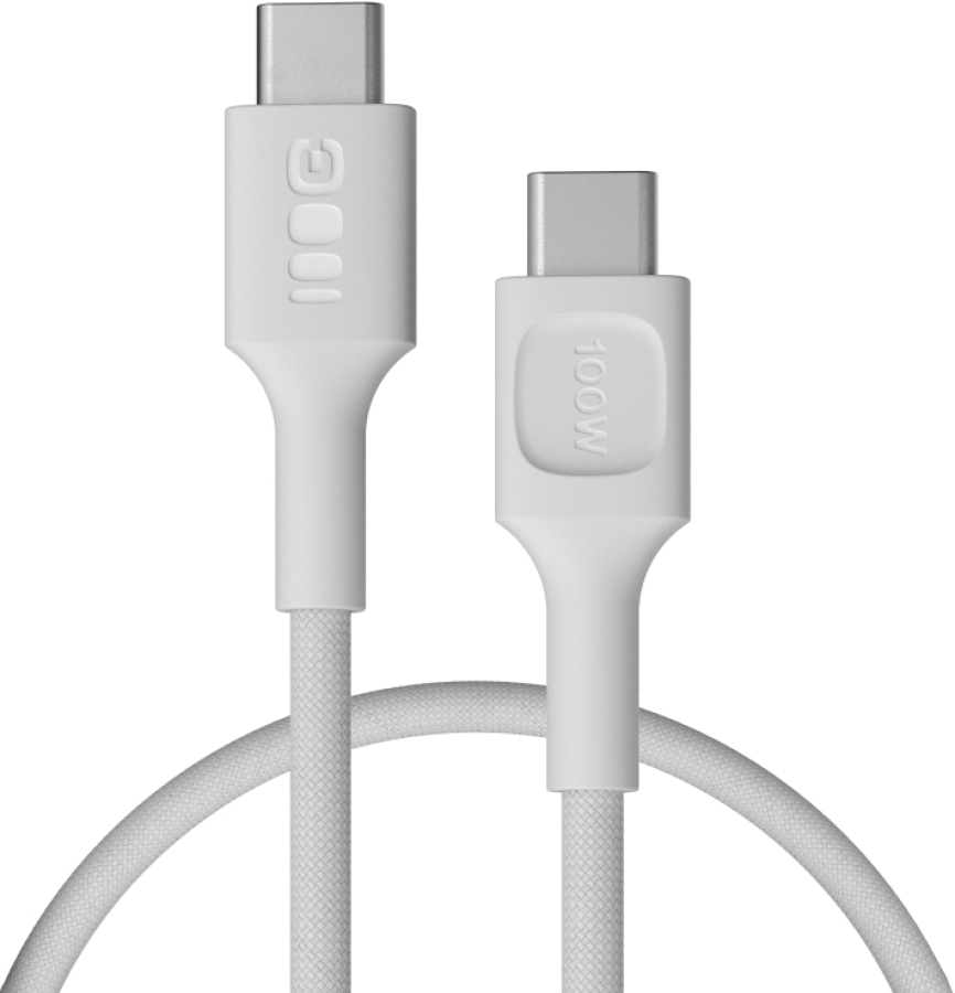 Kabelis Green Cell PowerStream USB Type-C Male - USB Type-C Male 100W White 0.3m (KABGC100PS30SW)