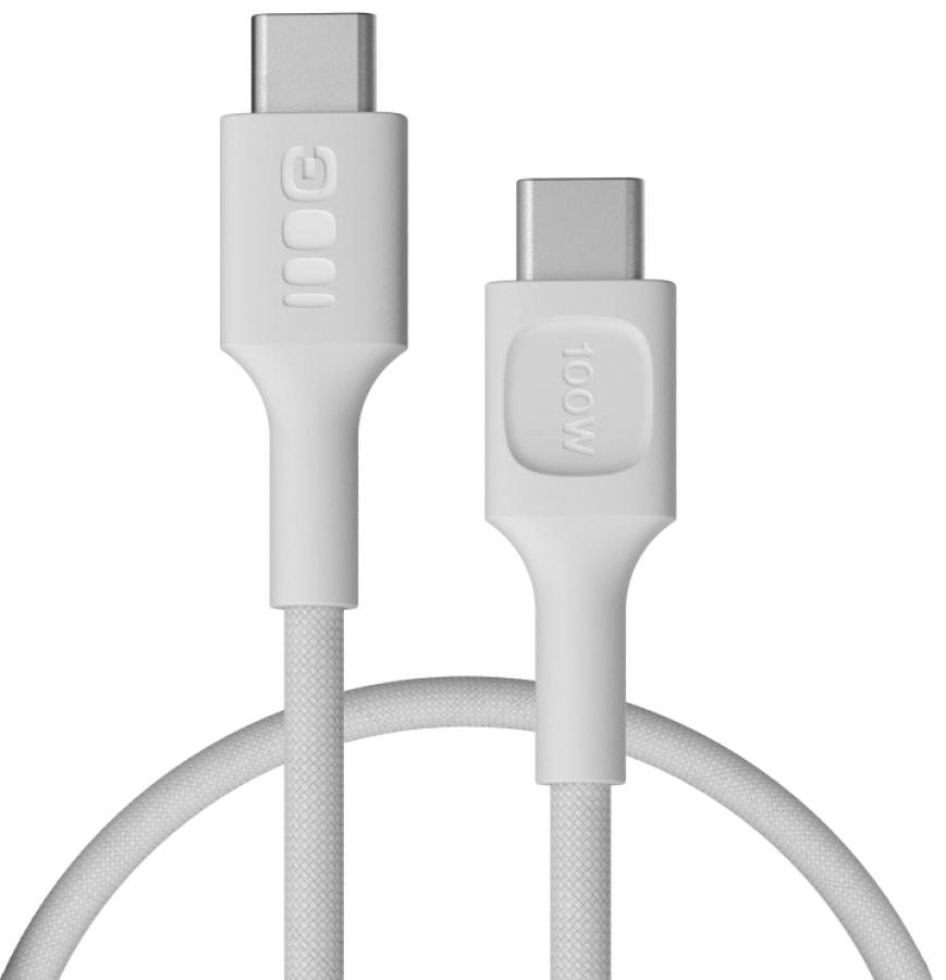Kabelis Green Cell PowerStream USB Type-C Male - USB Type-C Male 100W White 1.2m (KABGC100PS120SW)
