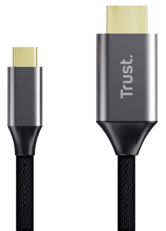 Video kabelis Trust Calyx USB-C Male - HDMI Male 2m Ultra HD 4K (25630)