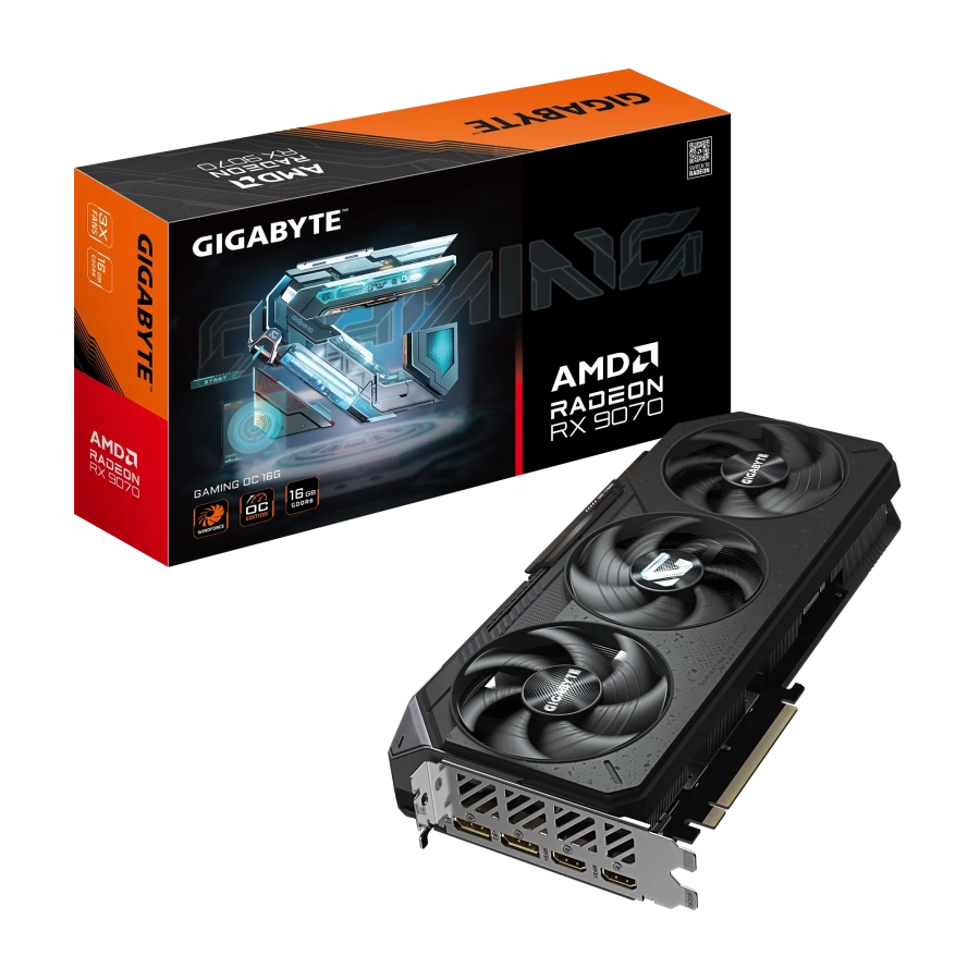 Videokarte Gigabyte Radeon RX 9070 G OC 16GB (GV-R9070GAMING OC-16GD)