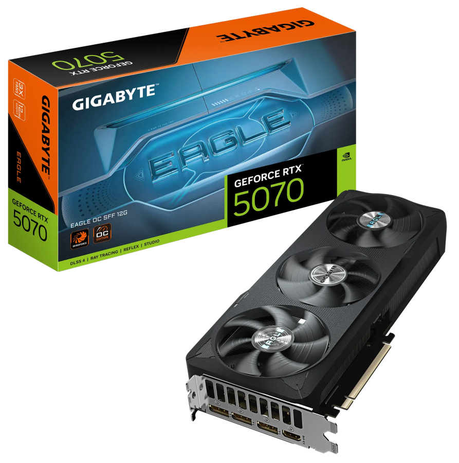 Videokarte Gigabyte GeForce RTX 5070 Eagle OC SFF 12GB (GV-N5070EAGLE OC-12GD)
