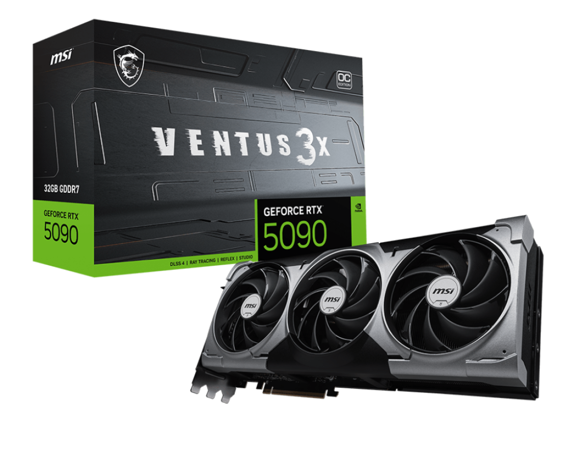 Videokarte MSI GeForce RTX 5090 Ventus 3X OC 32GB GDDR7 (G5090-32V3C)
