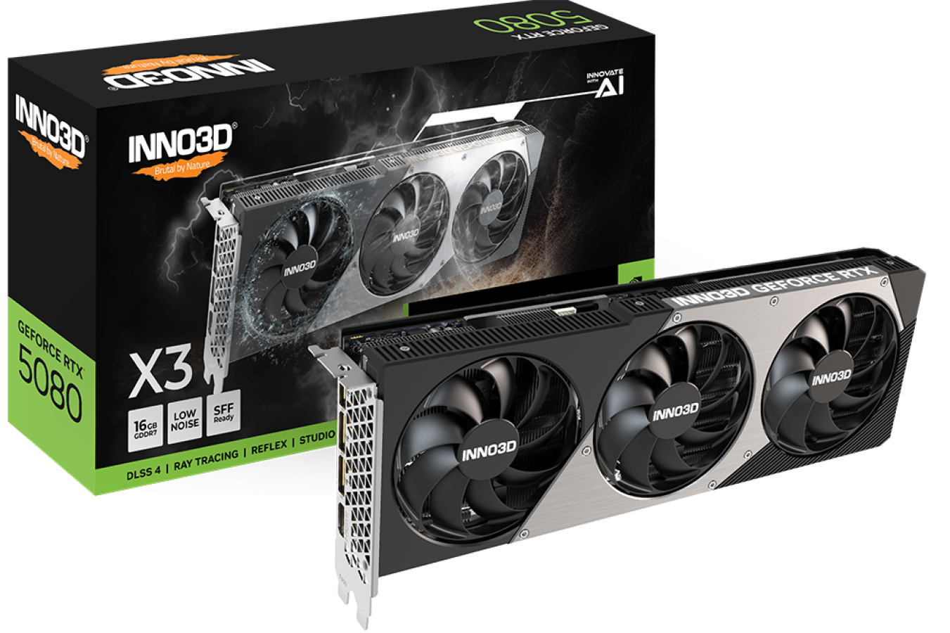 Videokarte Inno3D GeForce RTX 5080 X3 (N50803-16D7-176068N)