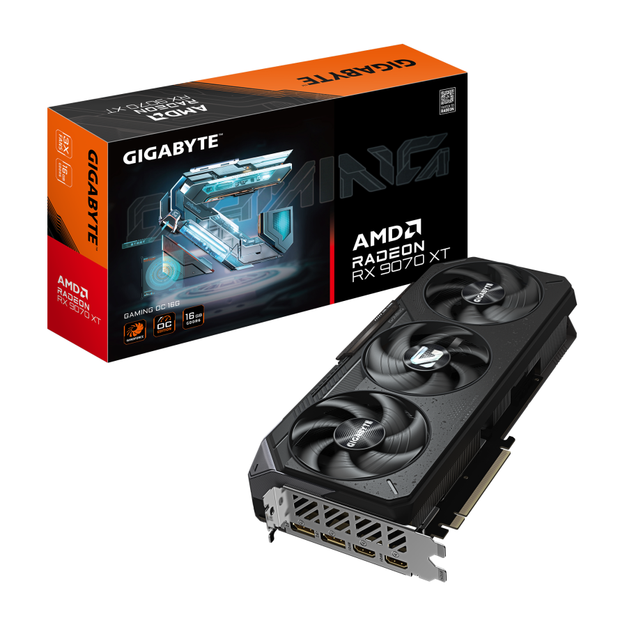 Videokarte Gigabyte Radeon RX 9070 XT Gaming OC 16GB GDDR6 (GV-R9070XTGAMING OC-16GD)