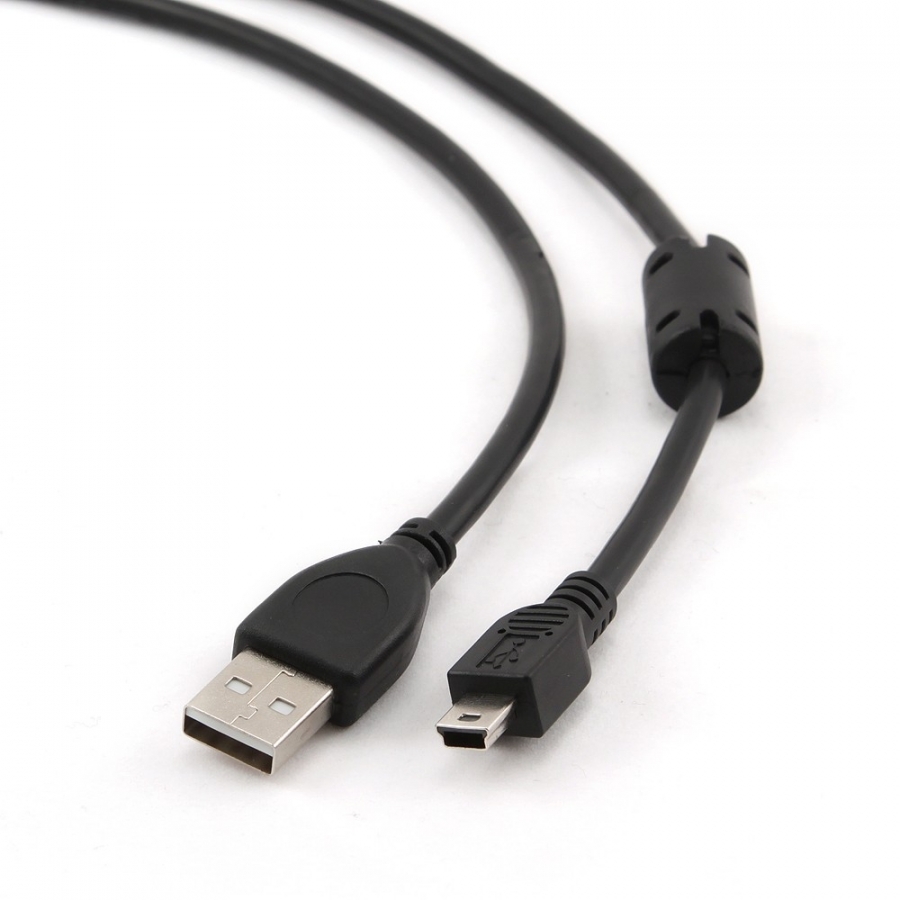Kabelis Gembird Premium USB Male - MiniUSB Male 1.8m Black (CCF-USB2-AM5P-6)