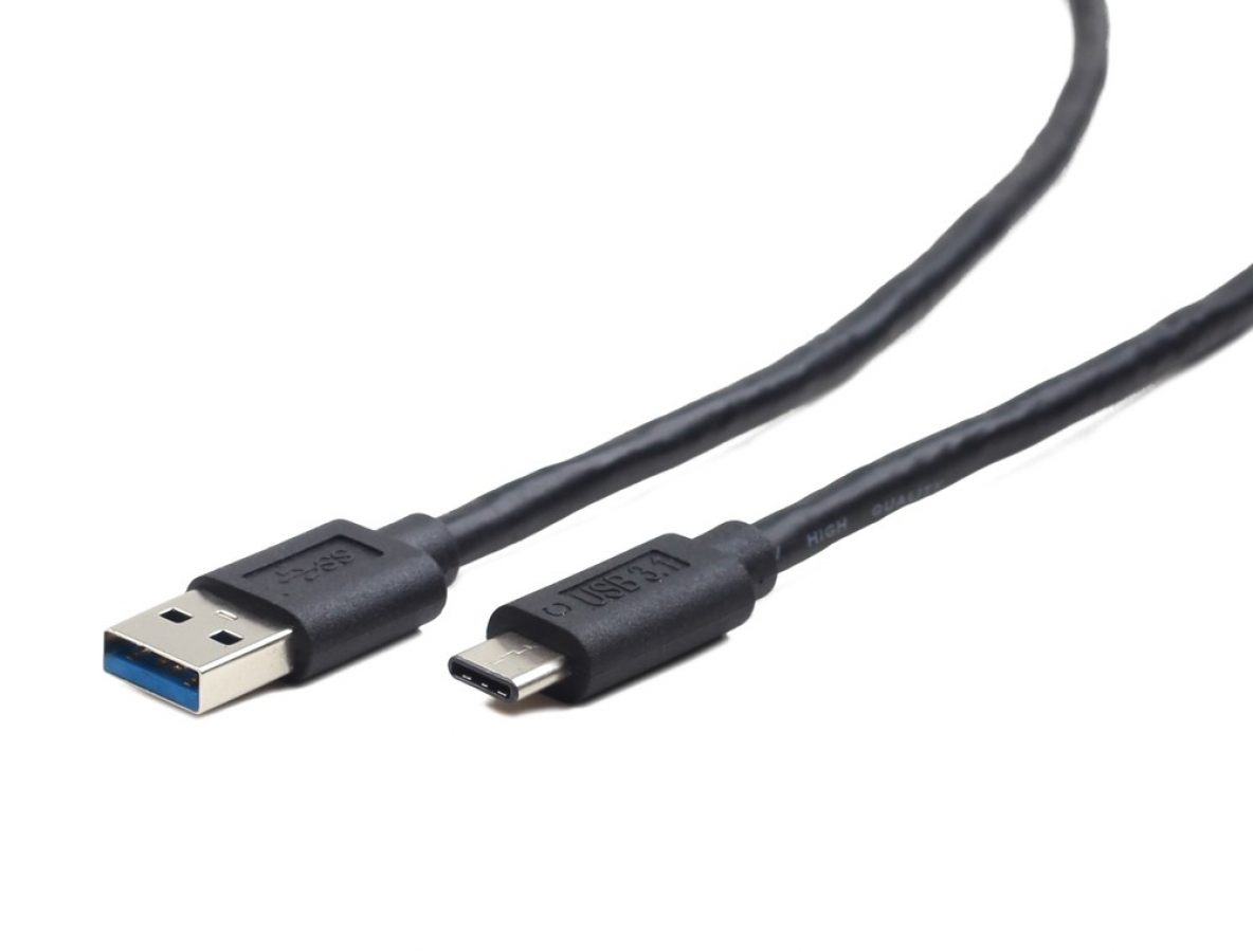 Kabelis Gembird USB Male - Type C Male 3.0 1.8m Black (CCP-USB3-AMCM-6)