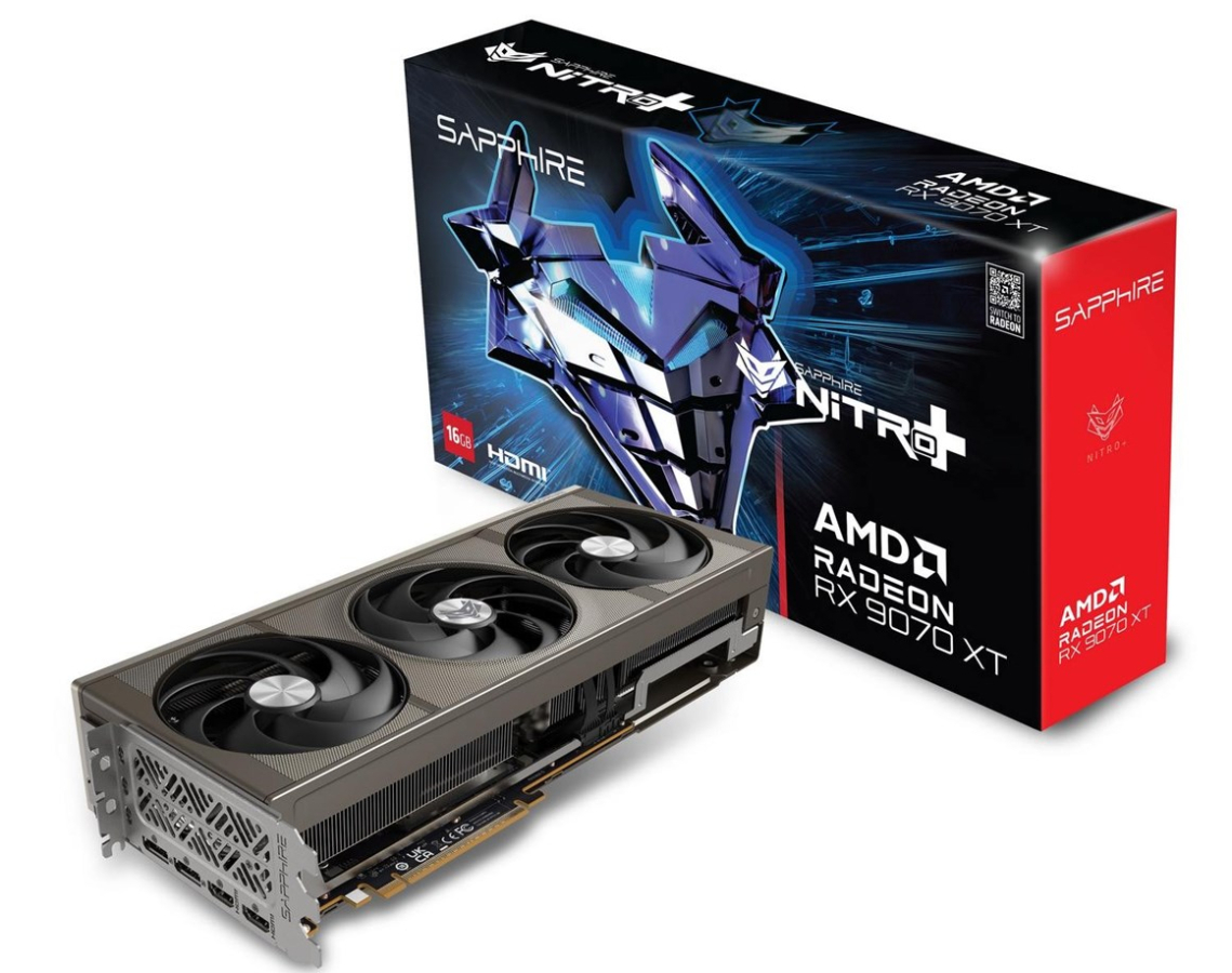 Video card Sapphire Nitro+ Radeon RX 9070 XT 16GB (11348-01-20G)