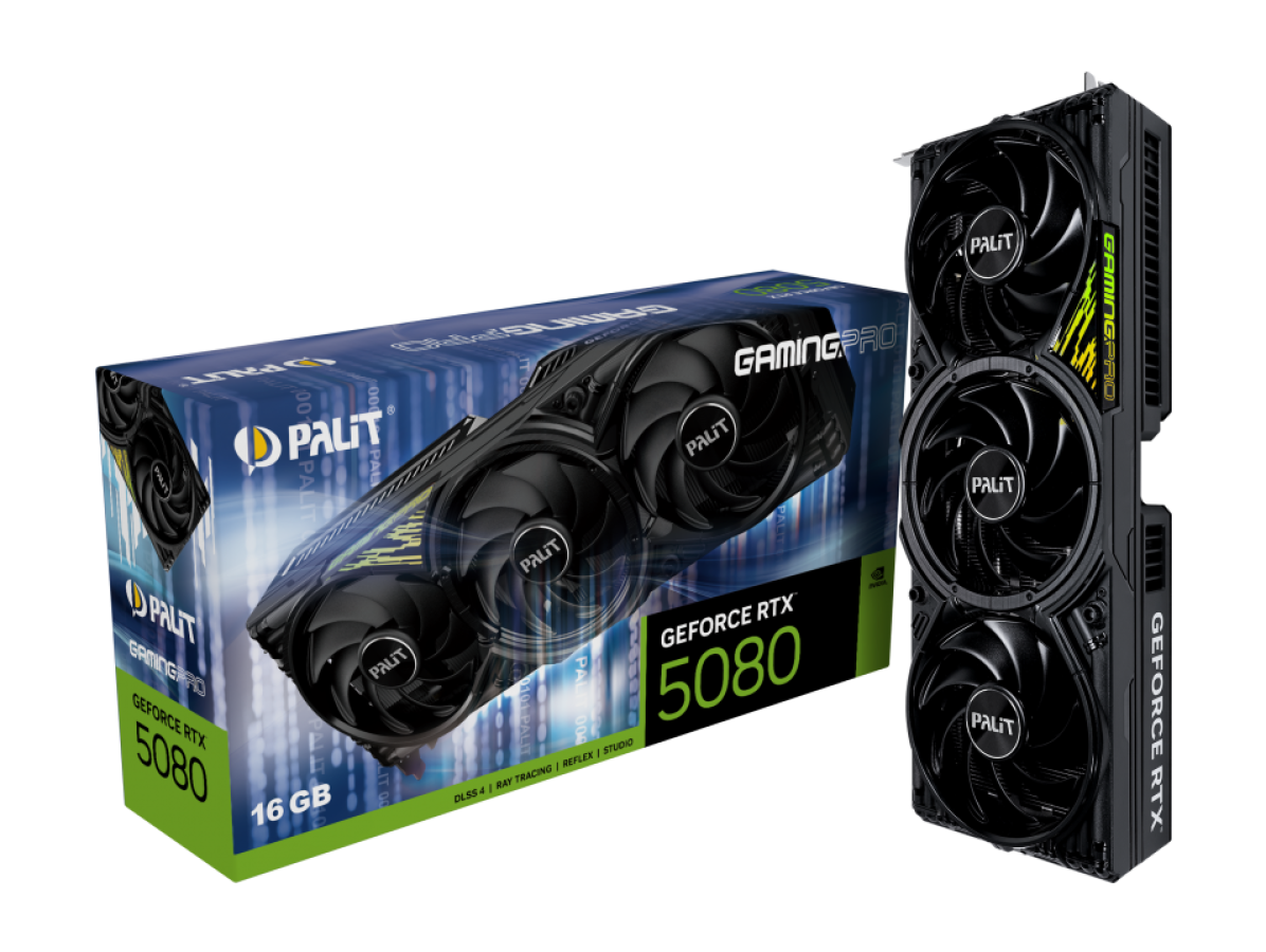 Videokarte Palit GeForce RTX 5080 GamingPro (NE75080019T2-GB2031A)