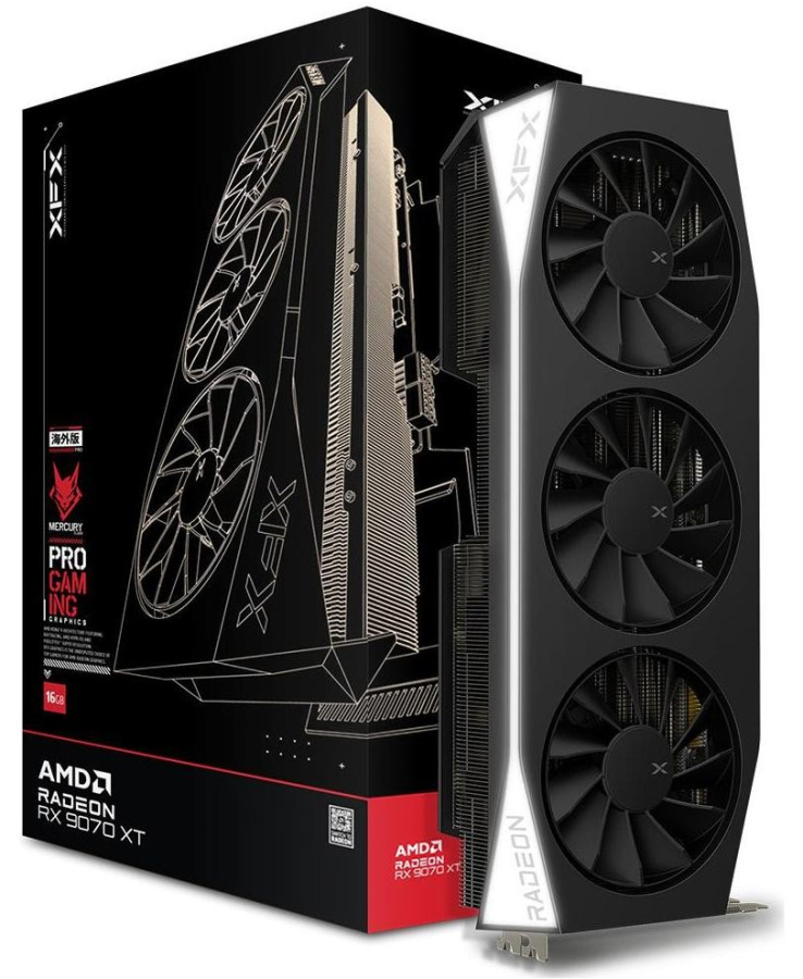 Videokarte XFX Radeon RX 9070 XT Mercury Gaming Edition 16GB (RX-97TMERCB9)