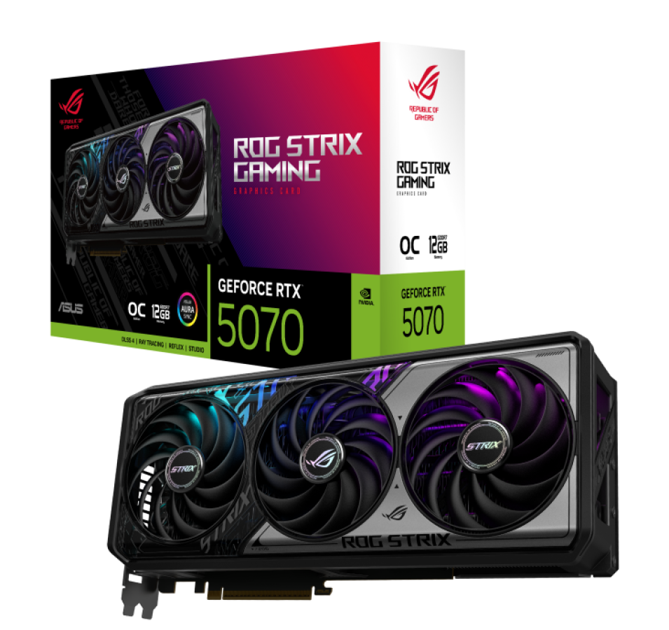 Videokarte Asus GeForce RTX 5070 12GB ROG STRIX Gaming OC (90YV0M80-M0NA00)