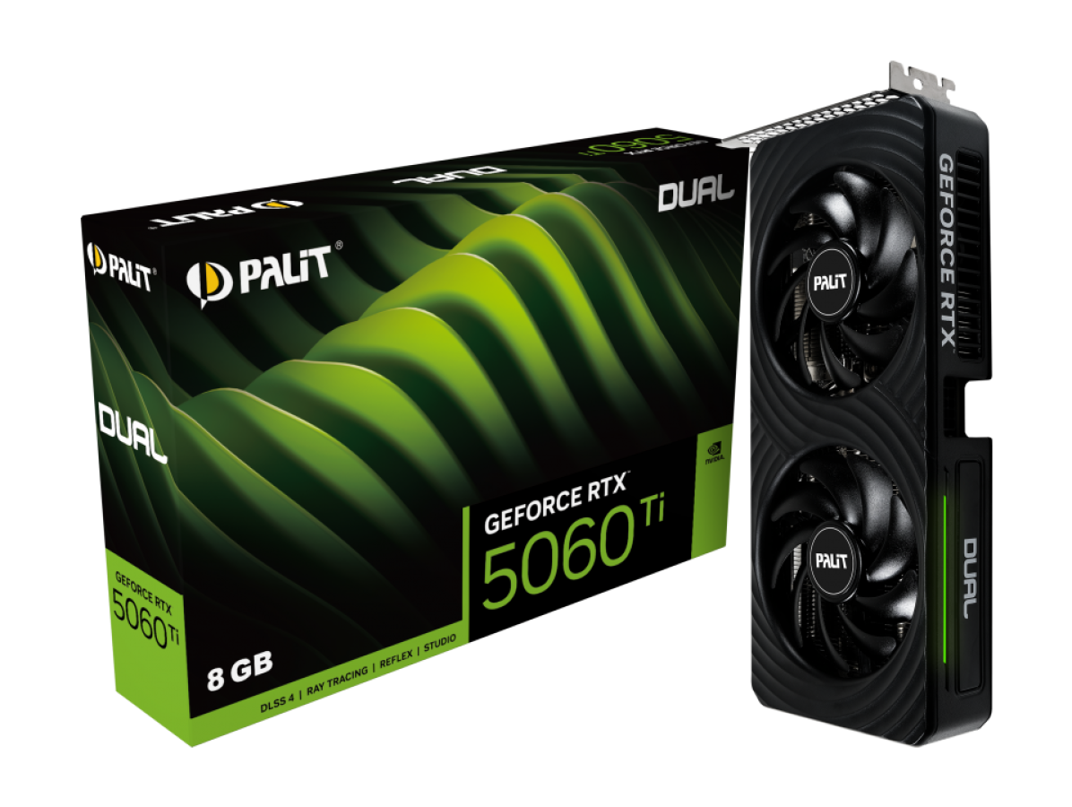 Videokate Palit GeForce RTX 5060 Ti Dual 8GB GDDR7 DLSS4 (NE7506T019P1-GB2062D)