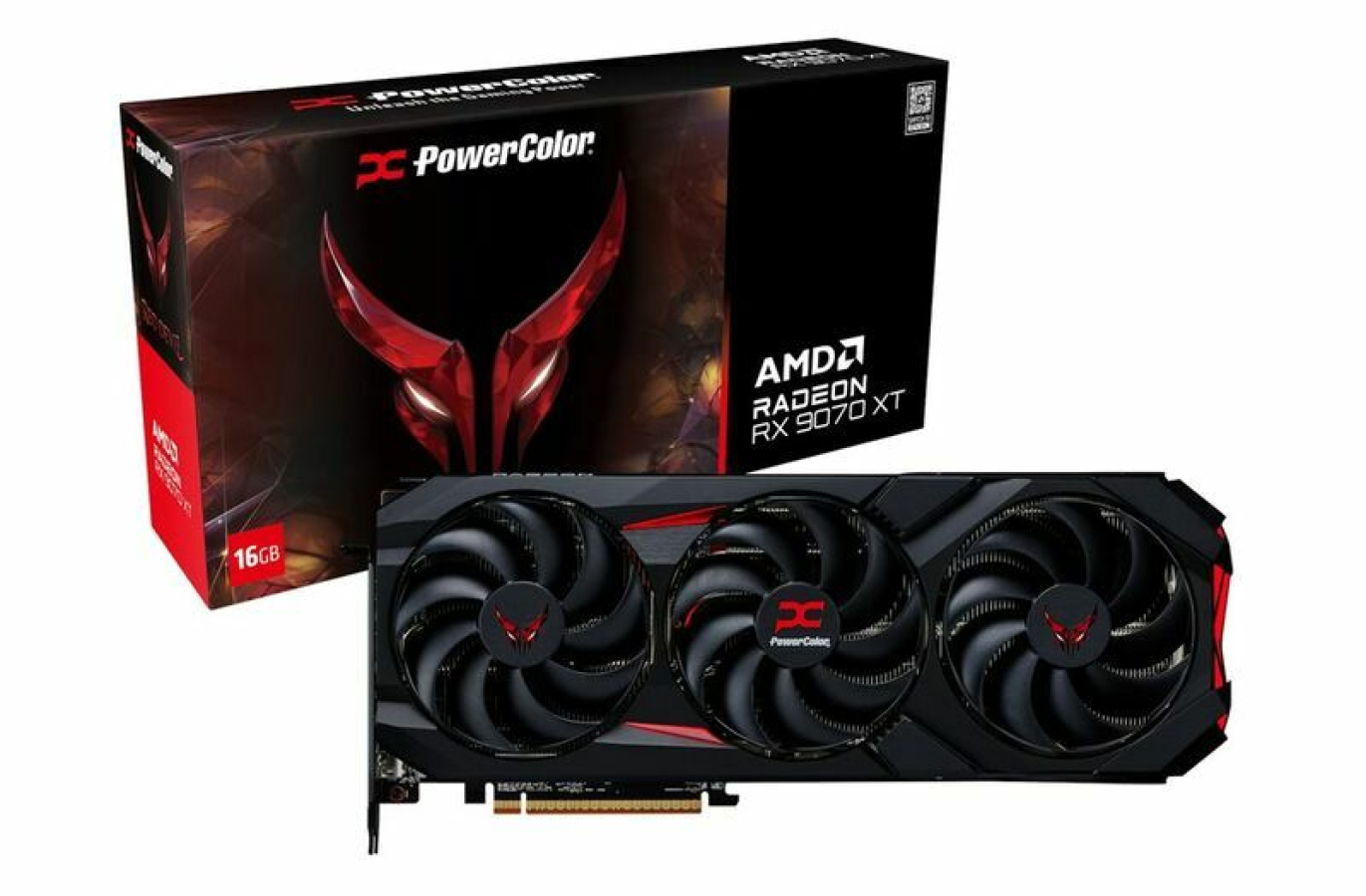 Videokarte POWERCOLOR Red Devil Radeon RX 9070 XT 16GB GDDR6 (RX9070XT 16G-E/OC)