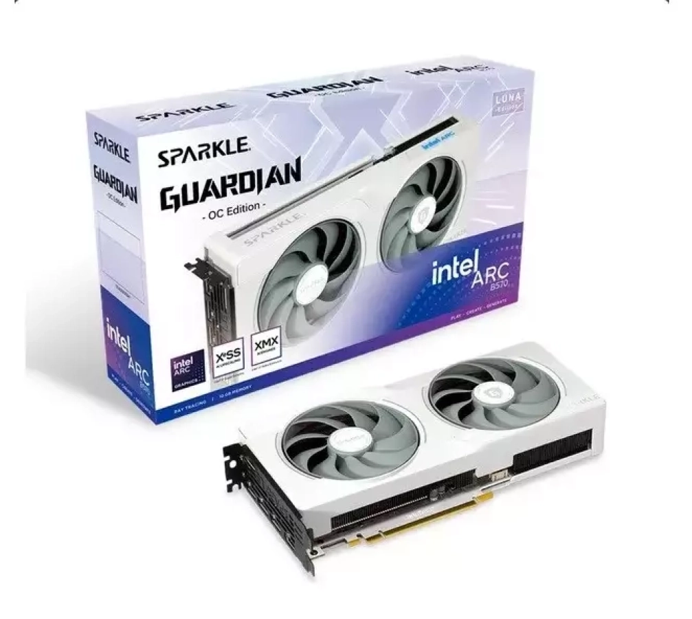 Videokarte SPARKLE Arc B570 Guardian Luna OC 10GB (SB570GW-10GOC)