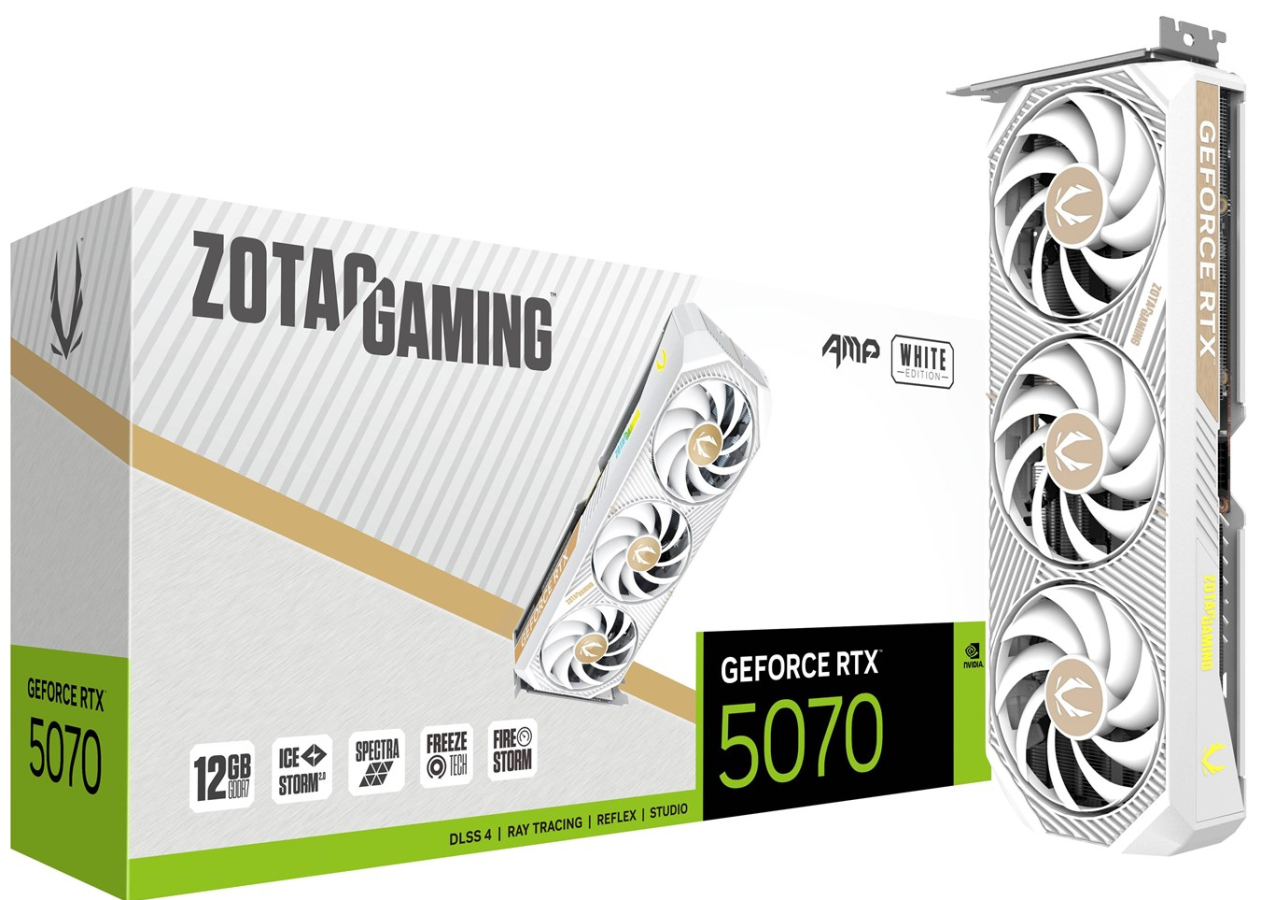 Videokarte Zotac GeForce RTX 5070 AMP 12GB (ZT-B50700FQ-10P)