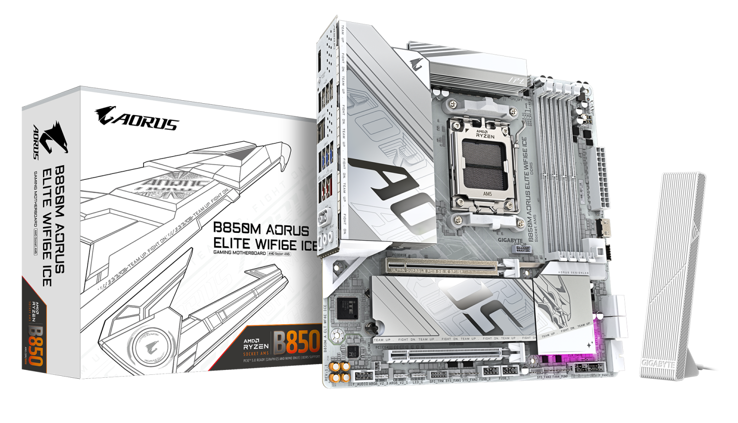 Pamatplate Gigabyte B850M AORUS ELITE WIFI6E ICE (rev. 1.x) (B850M A ELT WF6E ICE)