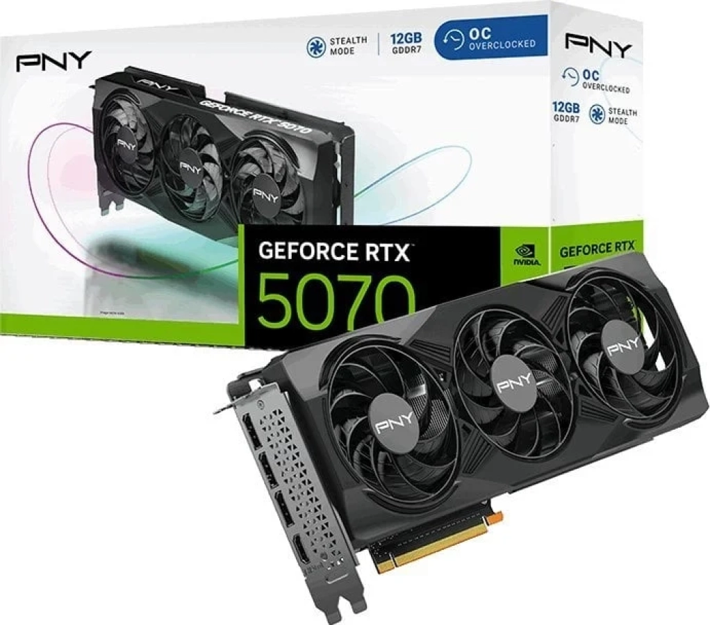 Videokarte PNY GeForce RTX 5070 OC 12GB (VCG507012TFXPB1)