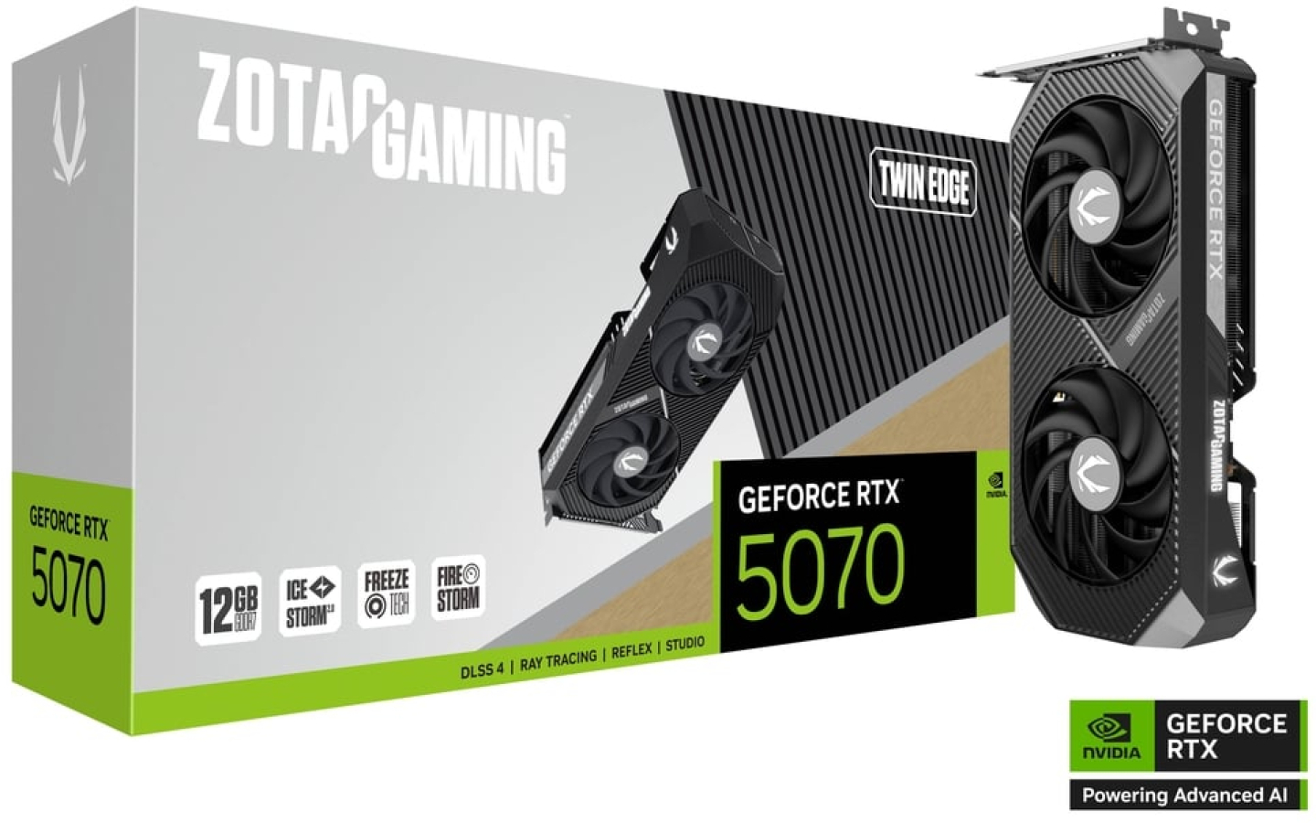 Videokarte Zotac GAMING GeForce RTX 5070 Twin Edge 12GB (ZT-B50700E-10P)
