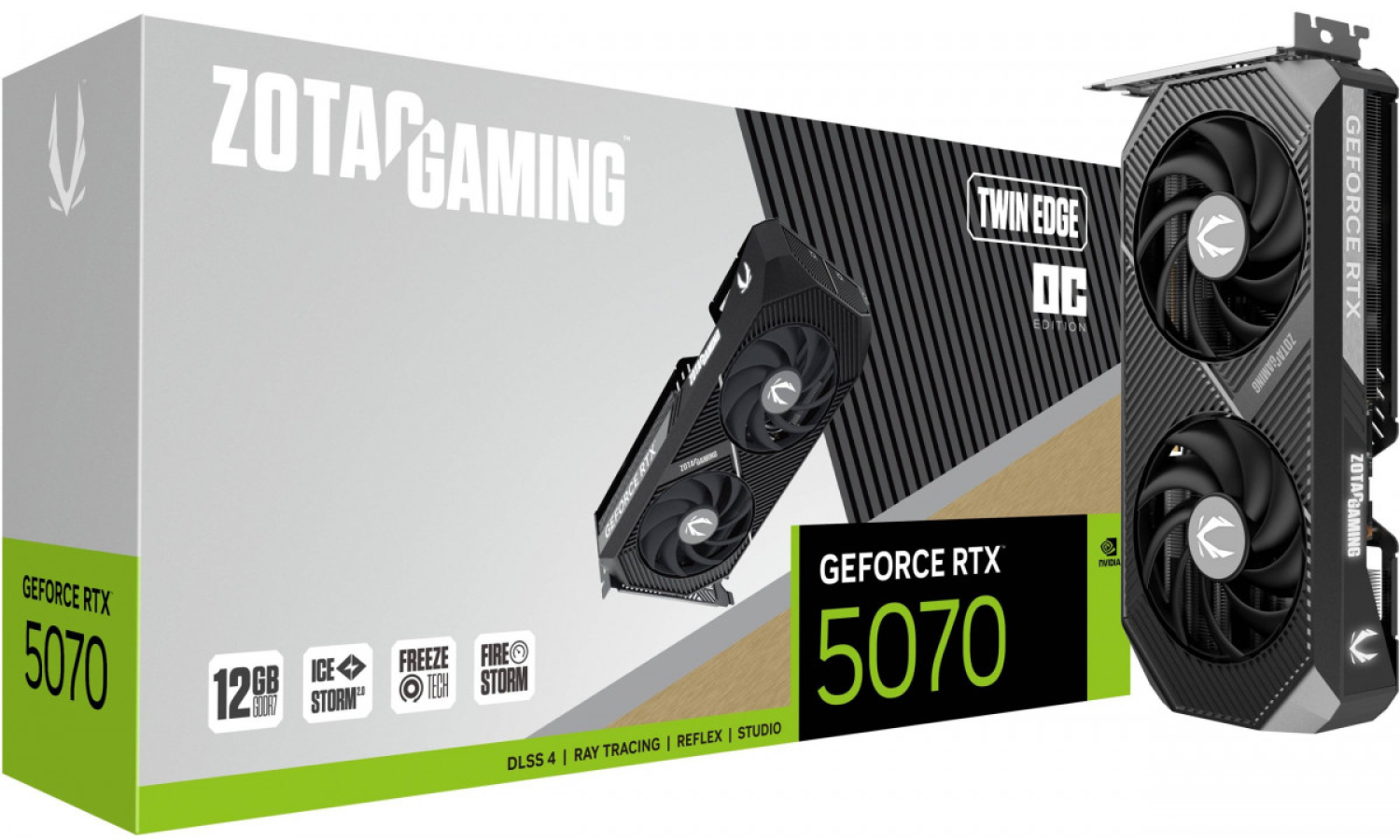 Videokarte Zotac GAMING GeForce RTX 5070 Twin Edge 12GB (ZT-B50700H-10P)