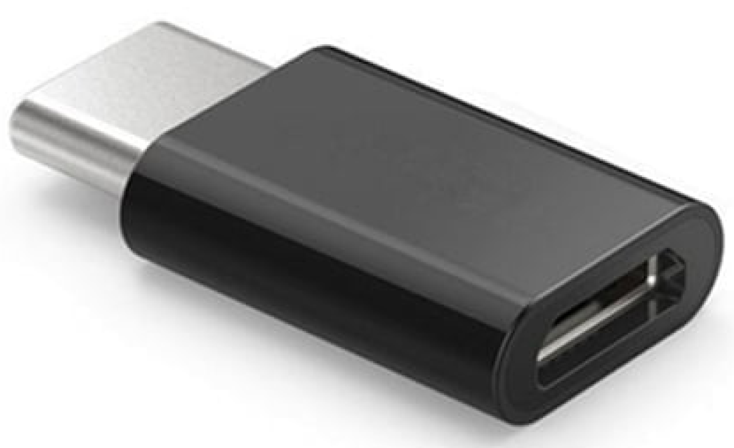 Adapteris SAVIO Micro USB - USB Type-C melns (AK-31/B)
