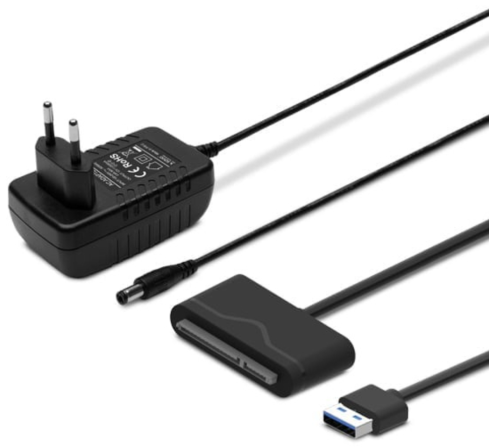 Adapteris SAVIO USB 3.0 - SATA ar strāvas padevi (AK-39)