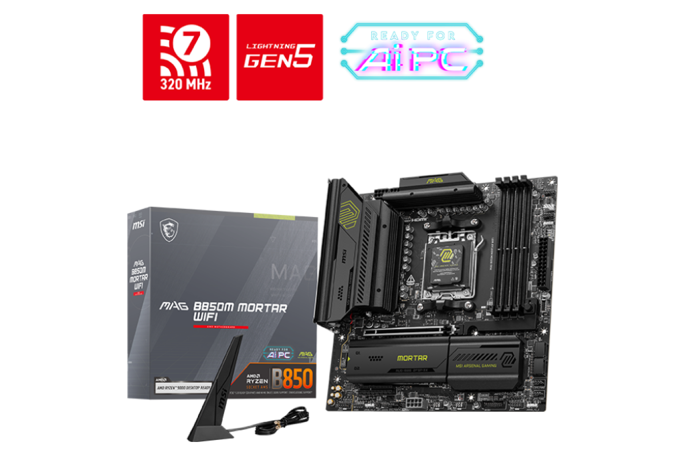 Motherboard MSI MAG B850M Mortar WiFi7 (MAG B850M MORTAR WIFI)