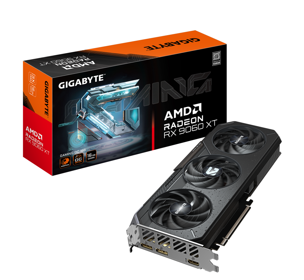 Videokarte Gigabyte Radeon RX 9060 XT GAMING OC 16G (GV-R9060XTGAMING OC-16GD)