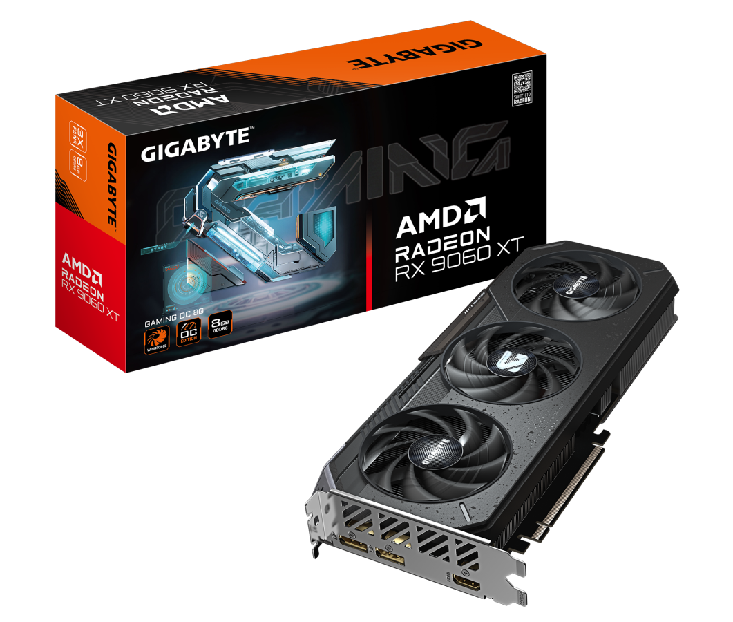 Videokarte Gigabyte Radeon RX 9060 XT GAMING OC 8G (GV-R9060XTGAMING OC-8GD)