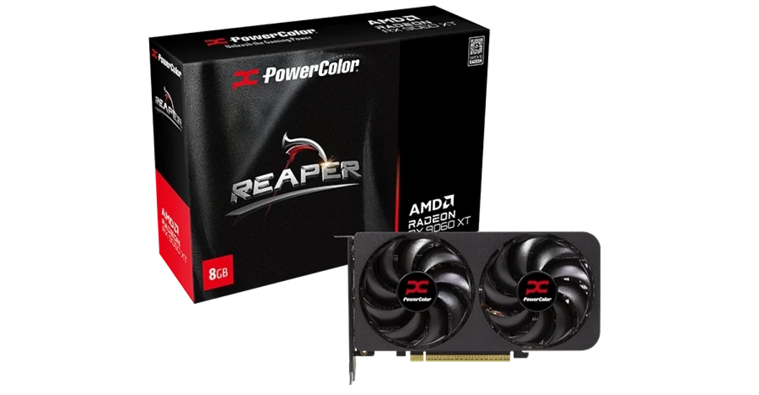 Videokarte PowerColor Radeon RX 9060 XT Reaper 8GB OC (RX9060XT 8G-A)