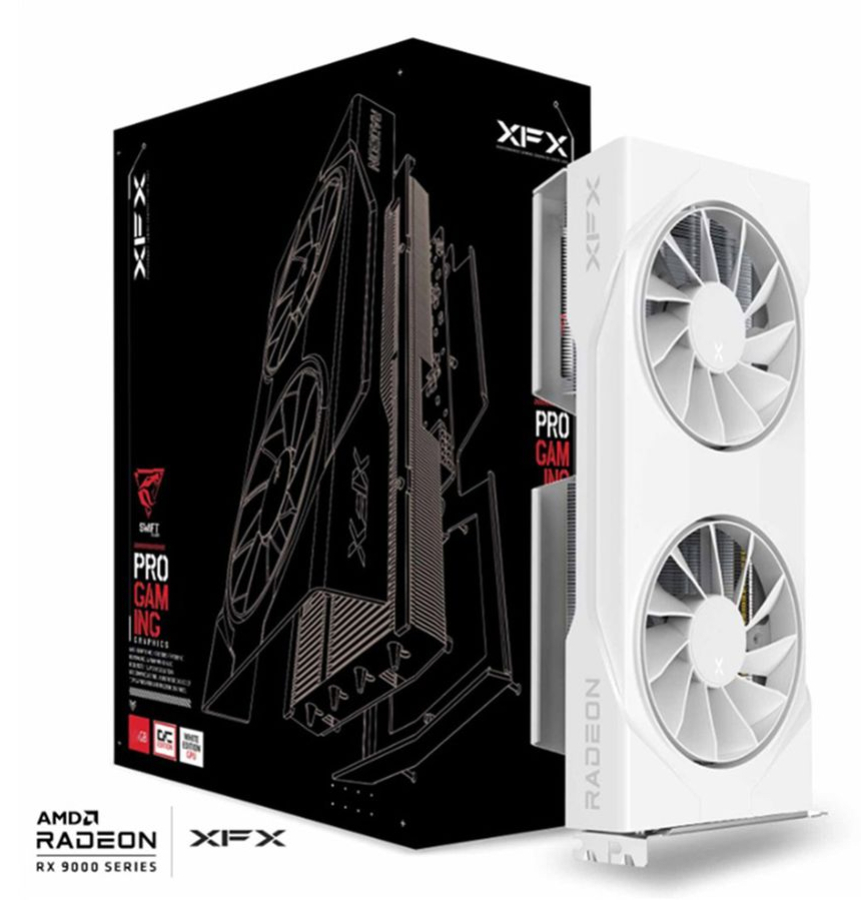 Videokarte XFX Swift AMD Radeon RX 9060 XT OC White Gaming Edition 8GB (RX-96TSW8GWQ)