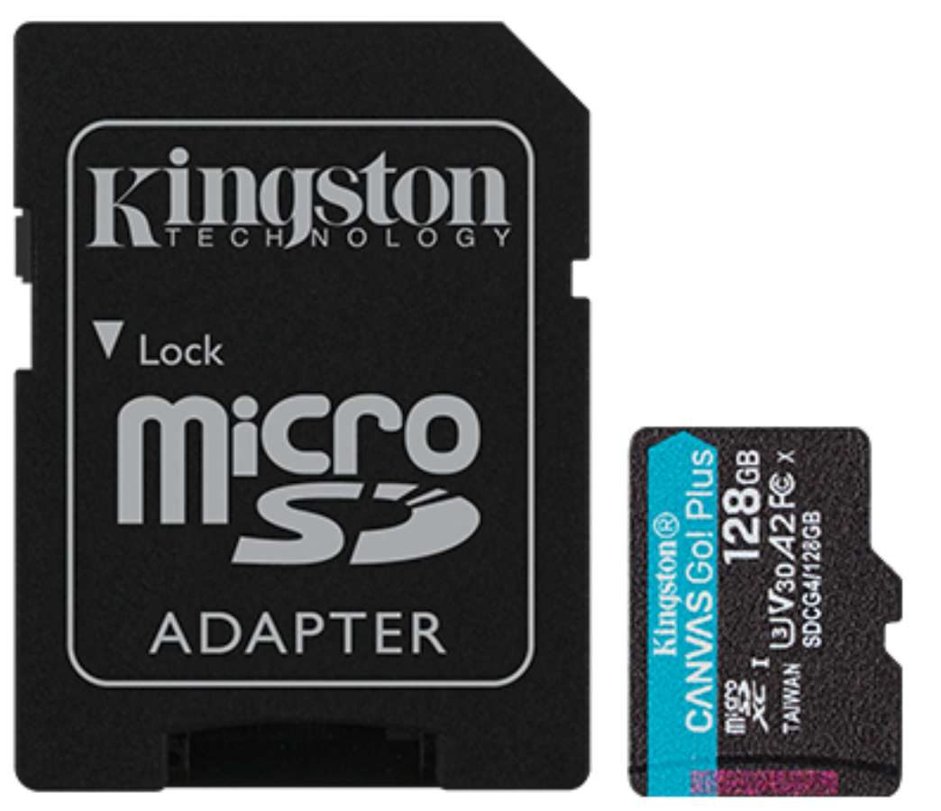 Atmiņas karte Kingston microSDXC Canvas Go Plus Gen4 128GB (SDCG4/128GB)