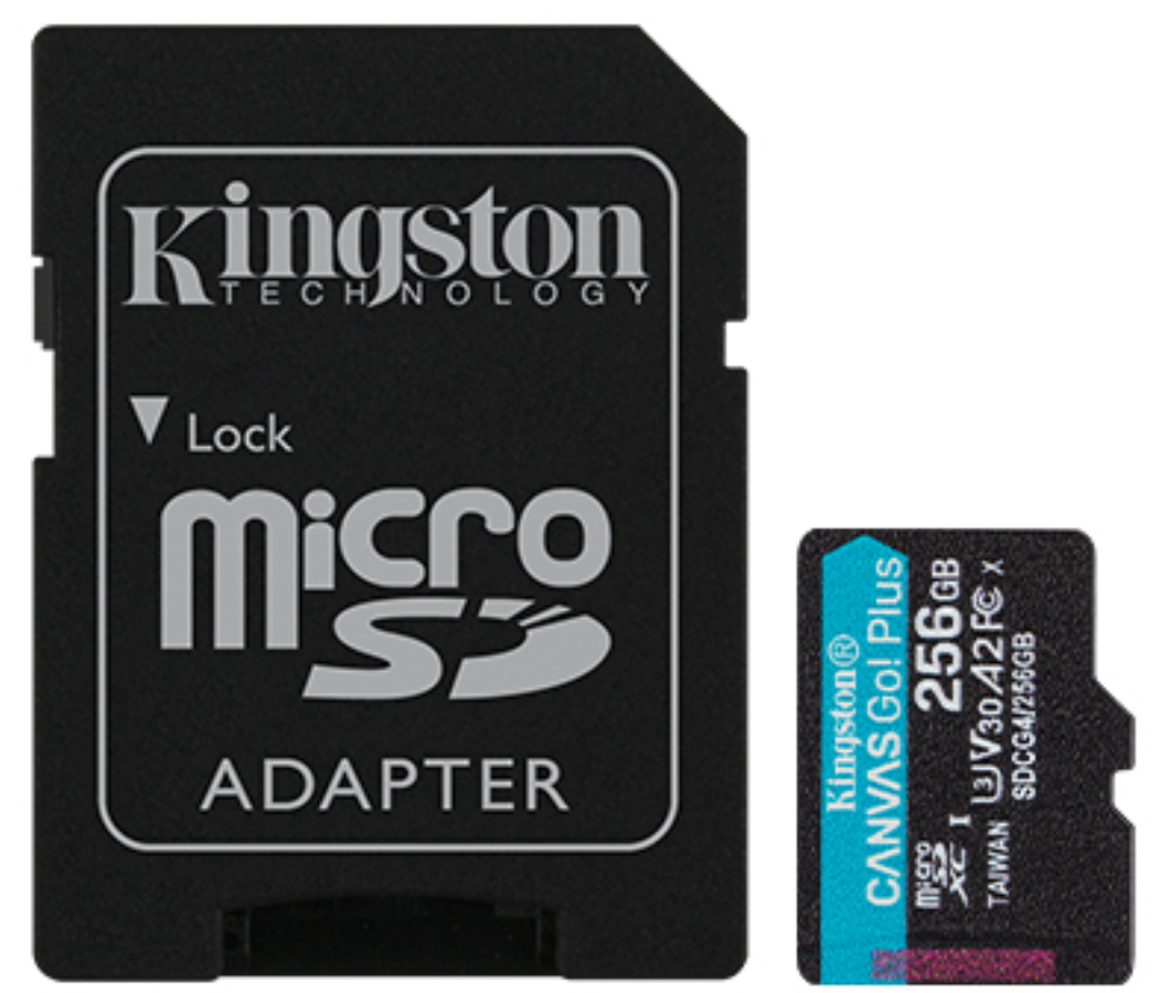 Atmiņas karte Kingston microSDXC Canvas Go Plus Gen4 256GB (SDCG4/256GB)