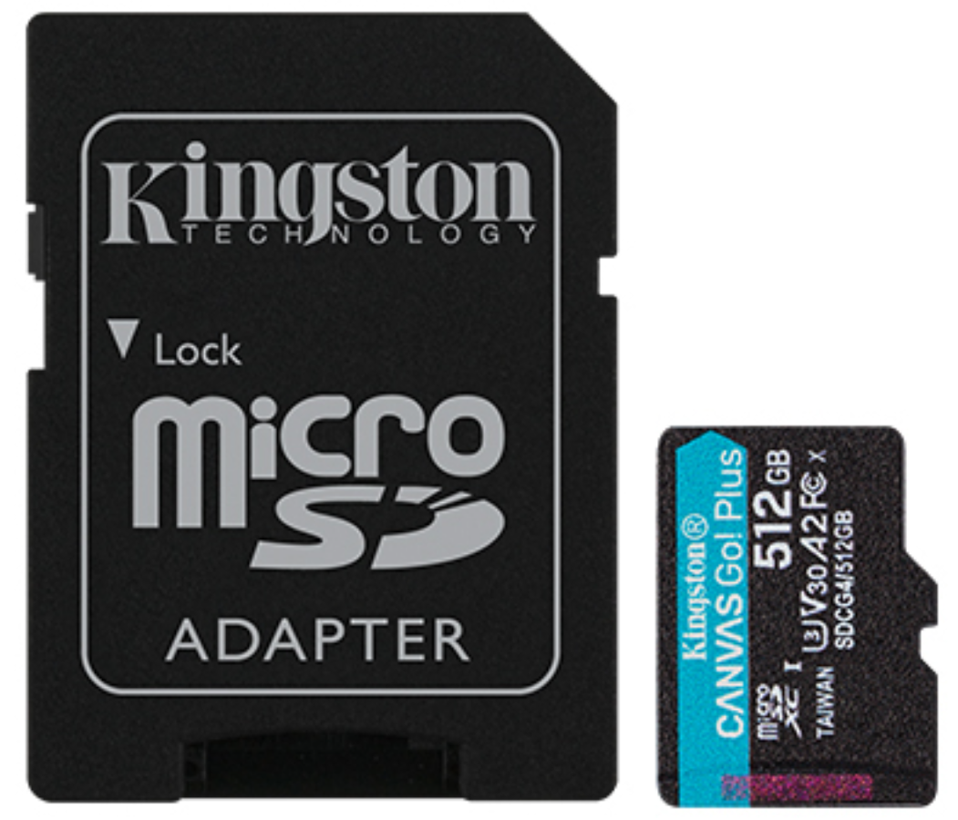 Atmiņas karte Kingston microSDXC Canvas Go Plus Gen4 512GB (SDCG4/512GB)