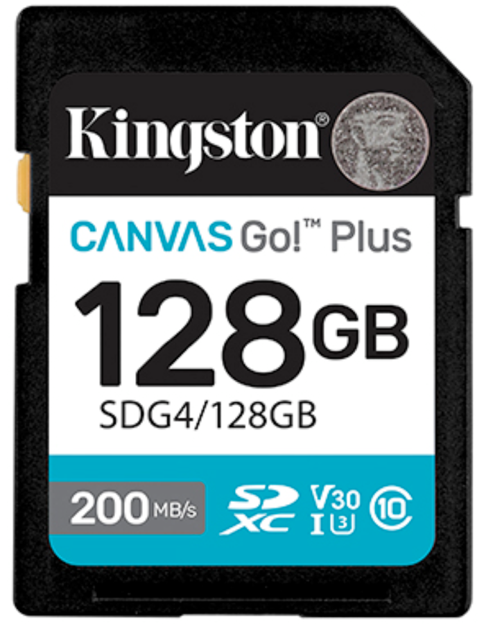Memory Card Kingston 128GB SDXC Canvas Go Plus Gen4 (SDG4/128GB)