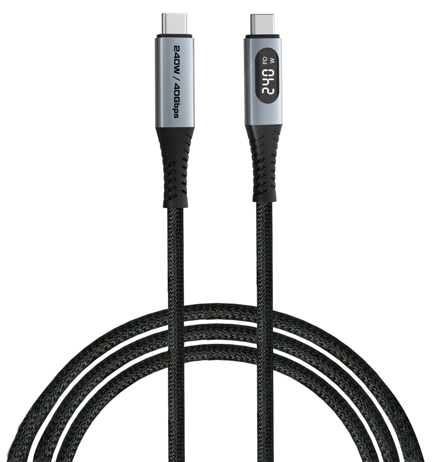 Kabelis Verbatim USB-C to USB-C display 240W 40 Gbps 120 cm (31849V)