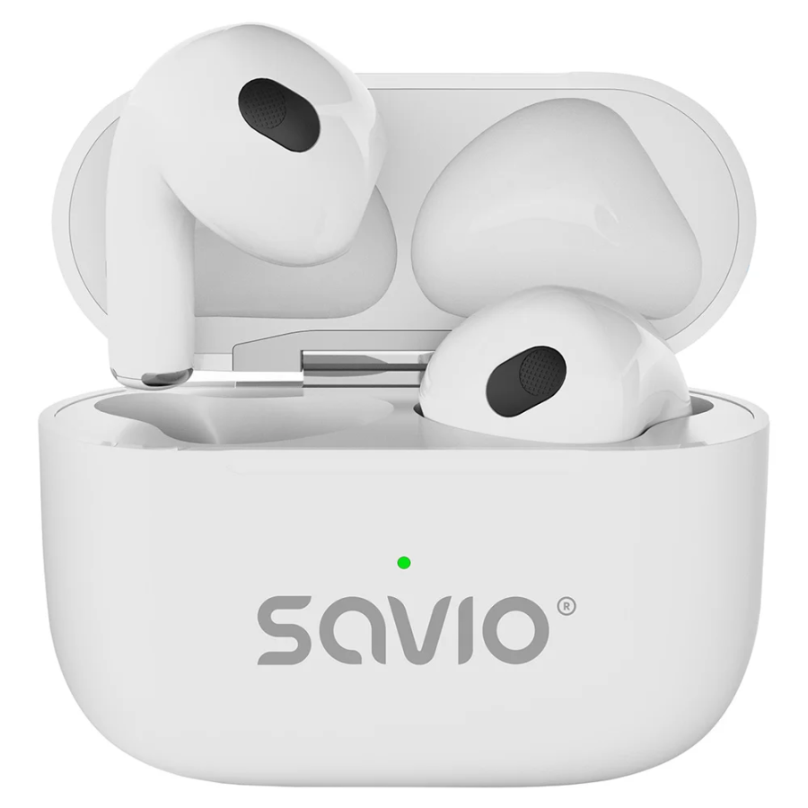 Austiņas Savio TWS-01 PRO White (TWS-01 PRO)
