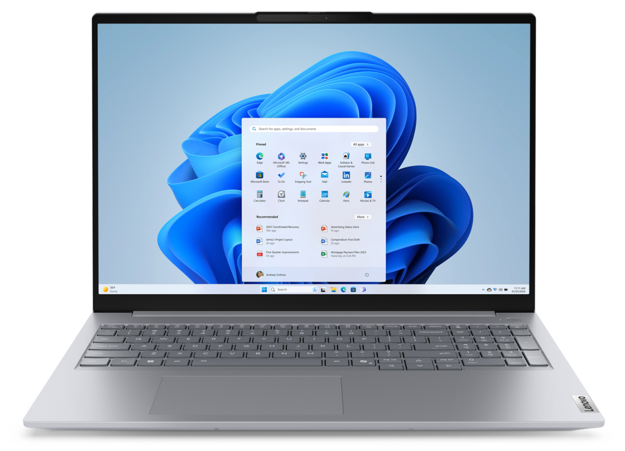 Portatīvais dators Lenovo ThinkBook 16 G8 IAL U7-255H 16GB 512GB W11Pro German (21SK007BGE)