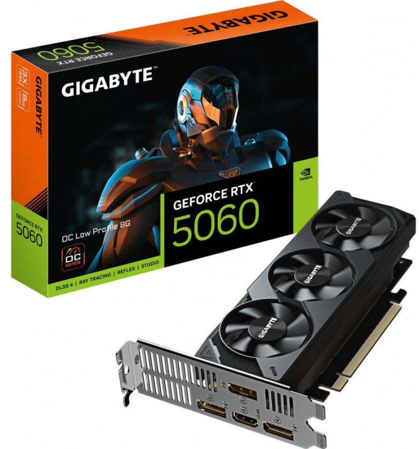 Videokarte Gigabyte GeForce RTX 5060 OC Low Profile 8GB (GV-N5060OC-8GL)