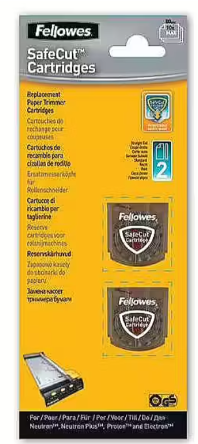 Papīra trimmera naži Fellowes Replacement SafeCut™ Straight Cut Blades (5411401)