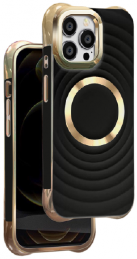 Mocco Circle Glam MagSafe Case Apple iPhone 13 / 14 (MC-CMS-IPH-14-BK)