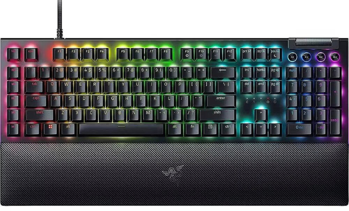 Klaviatūra Razer BlackWidow V4 Yellow Switch ENG/RUS (RZ03-04692500-R3R1)