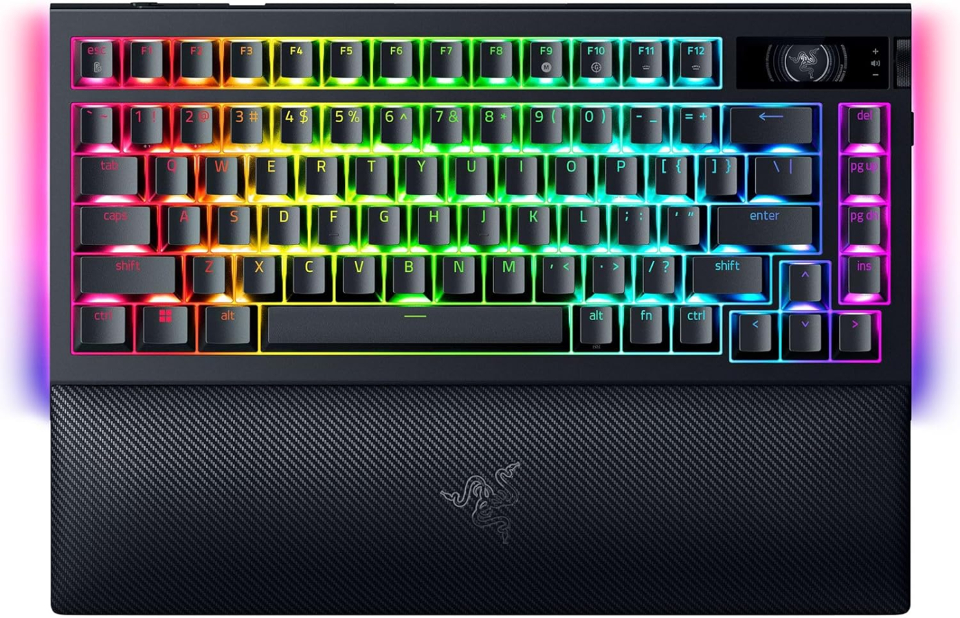 Klaviatūra Razer BlackWidow V4 75% Orange Tactile US Black (RZ03-05130100-R3M1)