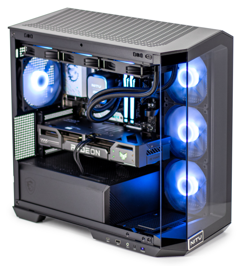 Personālais dators NITU G Titan R2.6 R5 9600X RX 9060 XT 16GB 1TB W11H (NGTIR2.6)