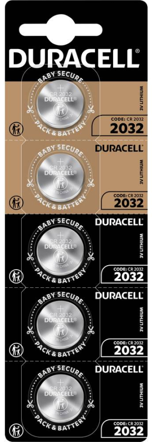 Baterijas Duracell CR2032 3V 5pack (5000394033122)