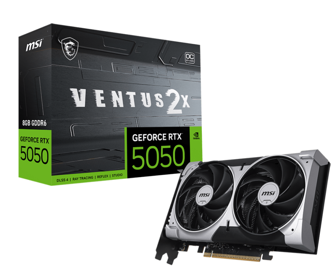 Videokarte MSI GeForce RTX 5050 8G VENTUS 2X OC (V538-002R)