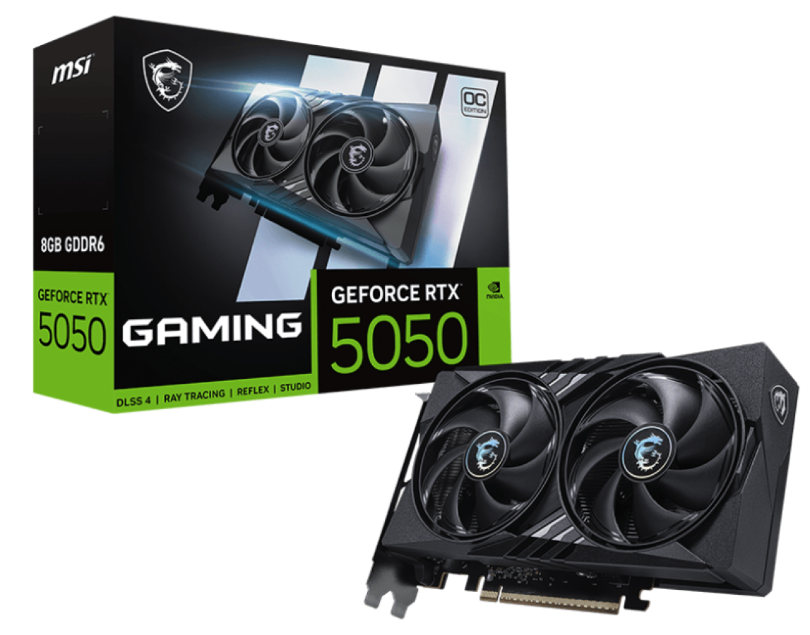 Videokarte MSI GeForce RTX 5050 8G GAMING OC (V538-001R)