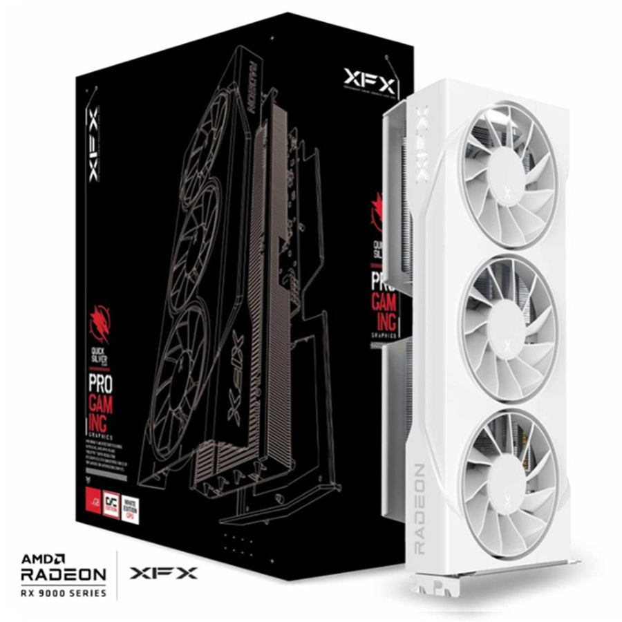 Videokarte XFX Swift AMD Radeon RX 9060 XT OC White Triple Fan Gaming Edition 16GB (RX-96TS316W7)